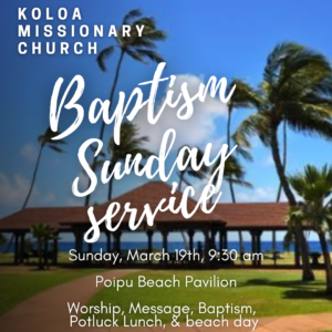 2023-03-19 Baptism Sunday Sevice